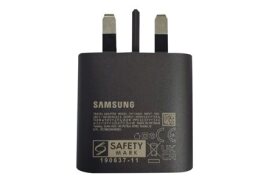 Samsung USB-C Power Adapter, 25W , Black, UK Plug