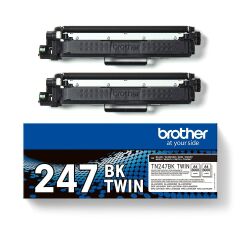 Brother Black Toner Cartridge Twin Pack 3k pages - TN247BK Image