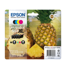 1 full set of Original Epson 604XL inks (XL Pineapple inks) 20.9 ml of Ink Image