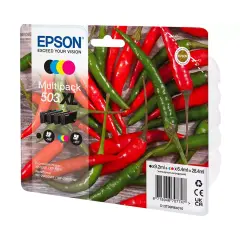 Epson Chillies 503 High Capacity BCMY Multi Pack Ink Cartridge 28.4ml - C13T09R64010 Image
