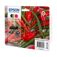 Epson Chillies 503 Standard Capacity BCMY Multi Pack Ink Cartridge 14.5ml - C13T09Q64010 Image