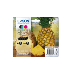 1 full set of Original Epson 604 standard size inks (Pineapple inks) 10.6 ml of Ink Image