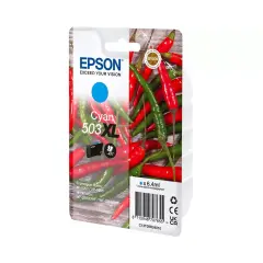 Epson Chillies 503 Cyan High Capacity Ink Cartridge 6.4ml - C13T09R24010 Image