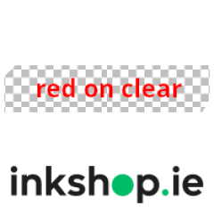 inkshop.ie Own Brand Brother TZe-132 Red on Clear P-Touch Tape, 12mm x 8m Image