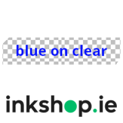 inkshop.ie Own Brand Brother TZe-133 Blue on Clear P-Touch Tape, 12mm x 8m Image