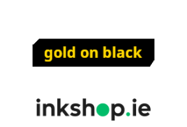 inkshop.ie Own Brand Brother TZe-324 Gold on Black P-Touch Tape, 9mm x 8m