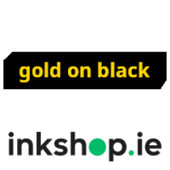 inkshop.ie Own Brand Brother TZe-334 Gold on Black P-Touch Tape, 12mm x 8m Image
