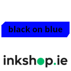 inkshop.ie Own Brand Brother TZe-521 Black on Blue P-Touch Tape, 9mm x 8m Image