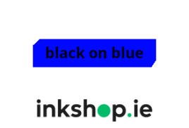 inkshop.ie Own Brand Brother TZe-541 Black on Blue P-Touch Tape, 18mm x 8m