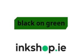 inkshop.ie Own Brand Brother TZe-721 Black on Green P-Touch Tape, 9mm x 8m
