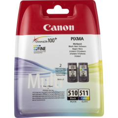 Canon PG-510 / CL-511 ink cartridge 2 pc(s) Original Black, Cyan, Magenta, Yellow Image