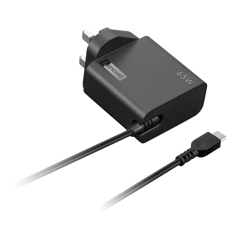 Lenovo 65W USB-C Wall Adapter UK power adapter/inverter Indoor Black Image