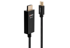 Lindy 2m Mini DP to HDMI Adapter Cable with HDR