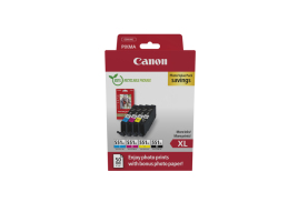6443B008 | Multipack of Canon CL-551XL inks, 4 pc(s),  Black, Cyan, Magenta, Yellow