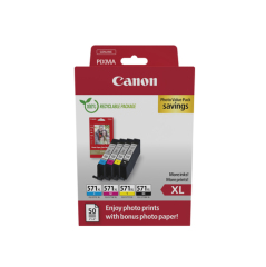 0332C006 | Multipack of Canon CLI-571 XL inks, 4 pc(s),  Black, Cyan, Magenta, Yellow Image