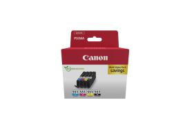 6509B015 | Multipack of Canon CLI-551 inks, 4 pc(s),  Black, Cyan, Magenta, Yellow