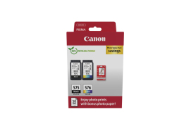 5438C004 | Multipack of Canon PG-575 + CL-576 inks, 2 pc(s), 1 x black, 1 x colour