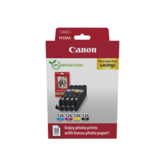 4540B019 | Multipack of Canon CLI-526 inks, 4 pc(s),  Black, Cyan, Magenta, Yellow Image