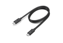 Lenovo 4X91K16968 Thunderbolt cable 0.7 m 40 Gbit/s Black