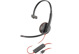 POLY Blackwire C3210 USB-C Black (Bulk) Headset Wired Head-band Office/Call center USB Type-C