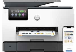 HP OfficeJet Pro 9130b All-in-One Printer, Color, Printer for Small medium business, Print, copy, scan, fax, Wireless; Print from phone or tablet; Automatic document feeder; Two-sided printing; Two-sided scanning; Scan to email; Scan to pdf; Fax; Front US